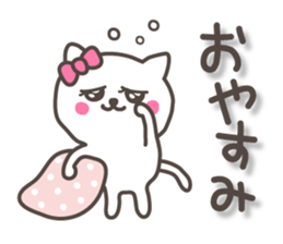 lovely kitten sticker with big letter sticker #8880659