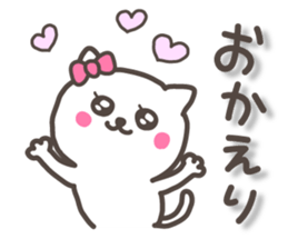 lovely kitten sticker with big letter sticker #8880663