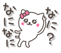 lovely kitten sticker with big letter sticker #8880667