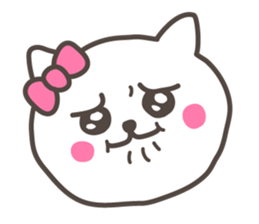 lovely kitten sticker with big letter sticker #8880669