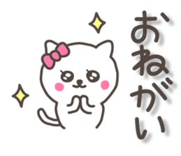 lovely kitten sticker with big letter sticker #8880672