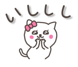 lovely kitten sticker with big letter sticker #8880688