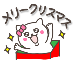 lovely kitten sticker with big letter sticker #8880693