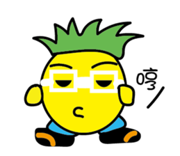 Orange Girl with Pineapple Boy sticker #8880719