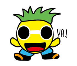 Orange Girl with Pineapple Boy sticker #8880720