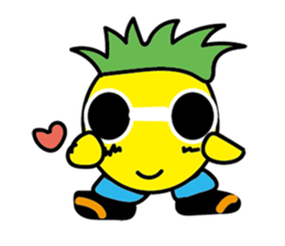 Orange Girl with Pineapple Boy sticker #8880722