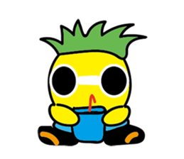 Orange Girl with Pineapple Boy sticker #8880730