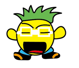 Orange Girl with Pineapple Boy sticker #8880731