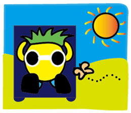 Orange Girl with Pineapple Boy sticker #8880733