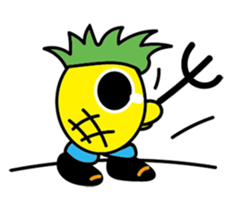 Orange Girl with Pineapple Boy sticker #8880734