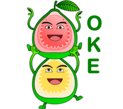 Red Guava & White Guava sticker #8881099