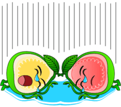 Red Guava & White Guava sticker #8881101