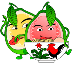 Red Guava & White Guava sticker #8881112