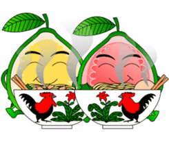 Red Guava & White Guava sticker #8881114