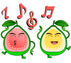 Red Guava & White Guava sticker #8881120