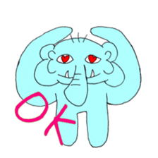 Always cute rial elephant sticker #8881992