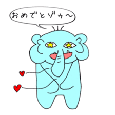 Always cute rial elephant sticker #8881998