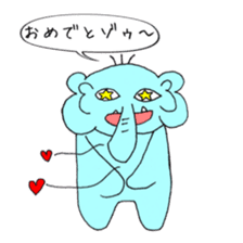 Always cute rial elephant sticker #8881998