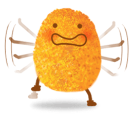Sticker of croquette. sticker #8882671