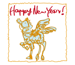 New Year Sticker for business & private sticker #8882720