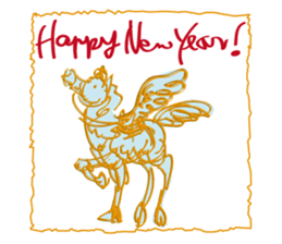 New Year Sticker for business & private sticker #8882720