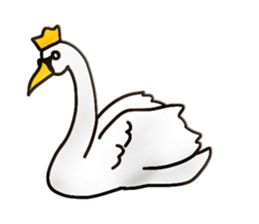 Swan sticker sticker #8883055