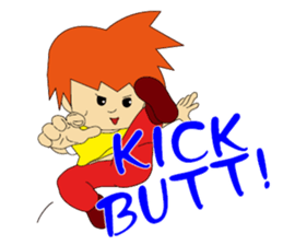 Kungfu Kid ~ WuHsia ,Idioms 1 sticker #8883746