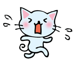 cat and musical instrument sticker #8884435