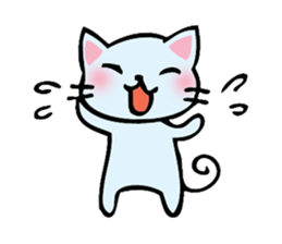 cat and musical instrument sticker #8884449