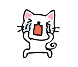 cat and musical instrument sticker #8884451