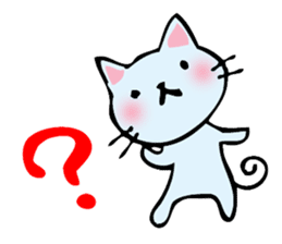 cat and musical instrument sticker #8884454