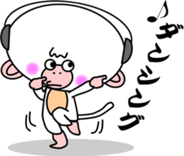 White Monkey "whity" sticker #8885006