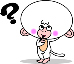 White Monkey "whity" sticker #8885014