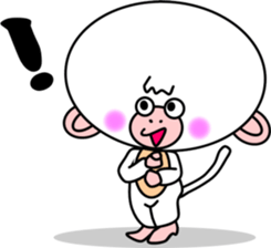 White Monkey "whity" sticker #8885015