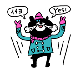 Black bear!! sticker #8885098