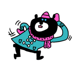 Black bear!! sticker #8885117