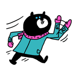 Black bear!! sticker #8885135