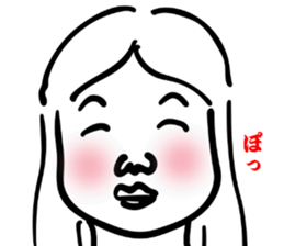 Japanese old-fashioned beautiful woman 2 sticker #8885297