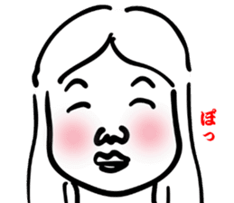Japanese old-fashioned beautiful woman 2 sticker #8885297
