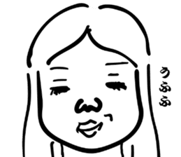Japanese old-fashioned beautiful woman 2 sticker #8885298