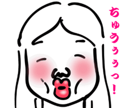 Japanese old-fashioned beautiful woman 2 sticker #8885299