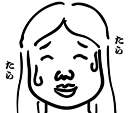 Japanese old-fashioned beautiful woman 2 sticker #8885303