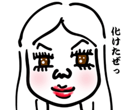 Japanese old-fashioned beautiful woman 2 sticker #8885317