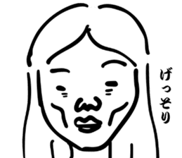 Japanese old-fashioned beautiful woman 2 sticker #8885323