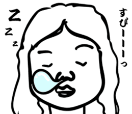 Japanese old-fashioned beautiful woman 2 sticker #8885327