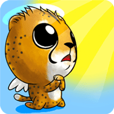 Funny little cheetah 2 sticker #8885536