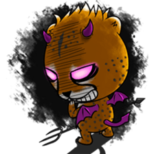Funny little cheetah 2 sticker #8885537