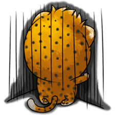 Funny little cheetah 2 sticker #8885546