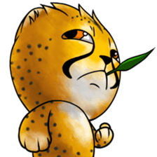 Funny little cheetah 2 sticker #8885572