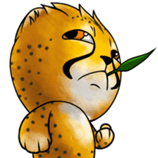 Funny little cheetah 2 sticker #8885572